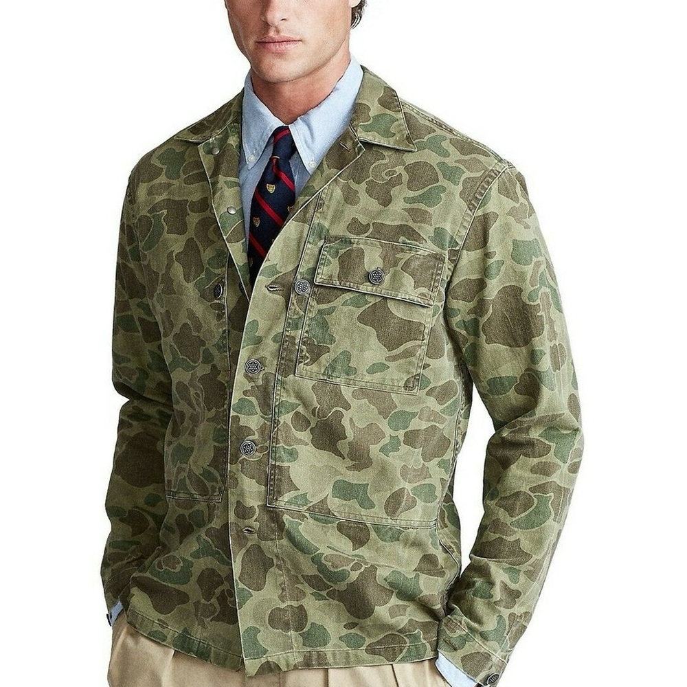 Polo Ralph Lauren Green Camouflage Field Jacket
